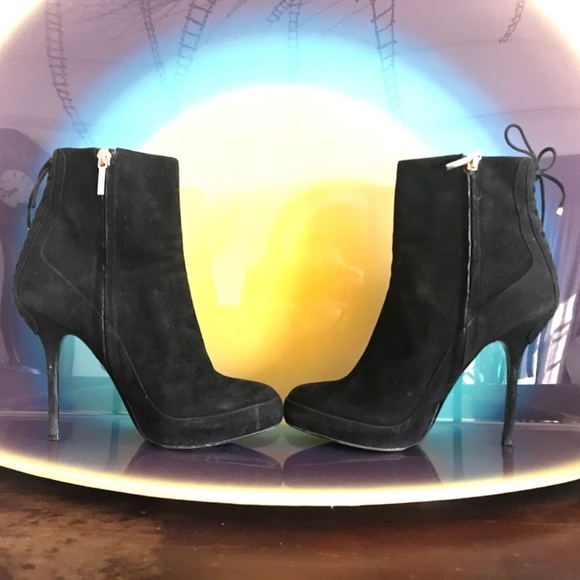 Dior Black Suede Ankle Boots (High heels) - Picture 1 of 8
